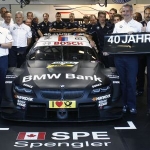 BMW celebrate pole position. Photo by BMW AG.