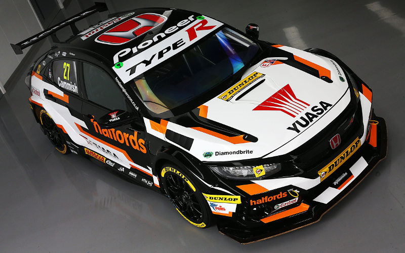 Halfords Yuasa Racing 2019 BTCC livery