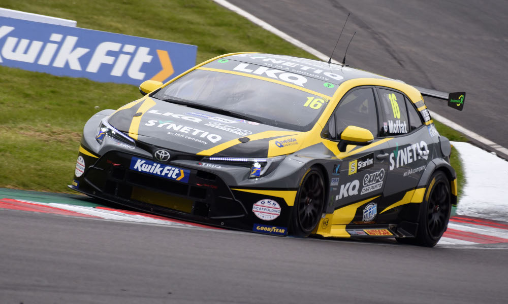 Aiden Moffat wins thrilling reverse grid race at Donington Park